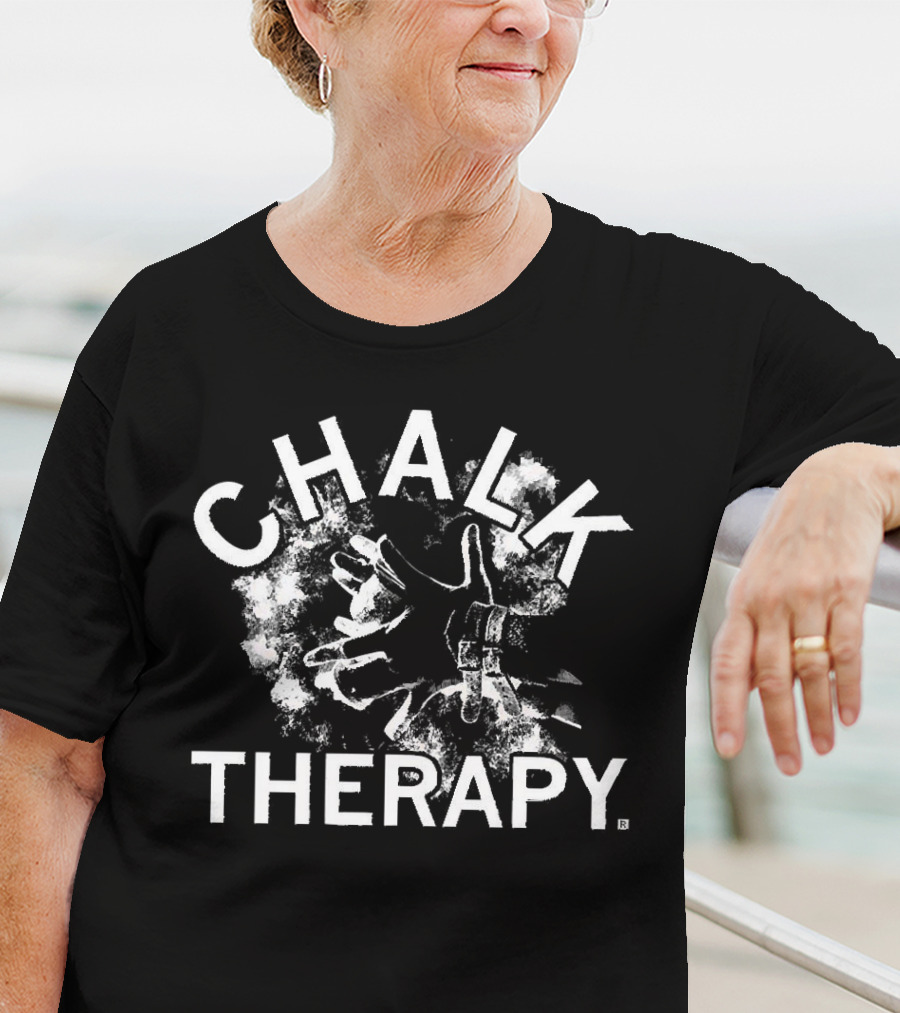 Chalk Therapy Hands Covered In Chalk Dust T-Shirt