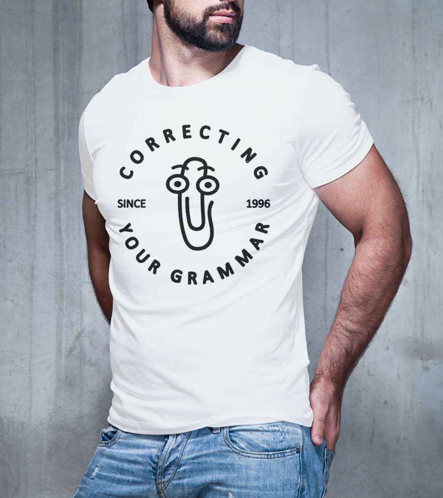 Clippy Correcting Your Grammar Since 1996 T-Shirt