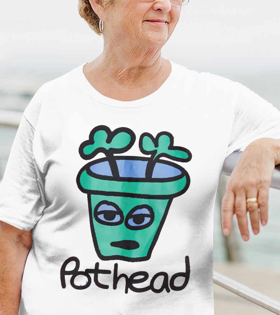 For The Homies Pothead Plant Cartoon T-Shirt