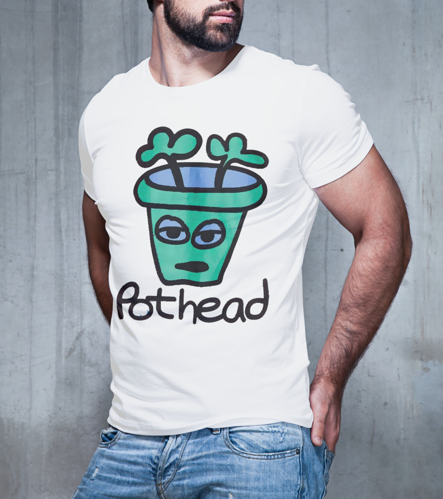 For The Homies Pothead Plant Cartoon T-Shirt