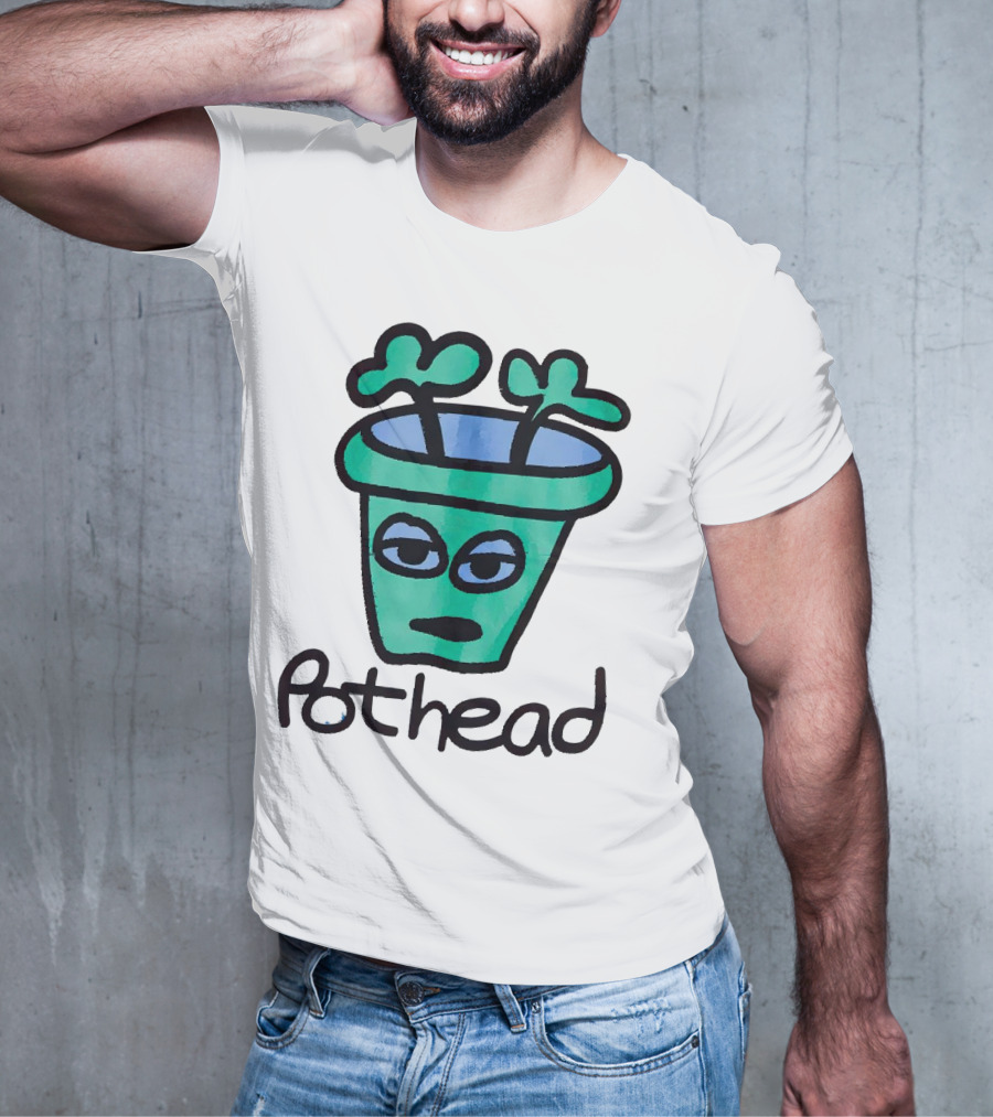For The Homies Pothead Plant Cartoon T-Shirt