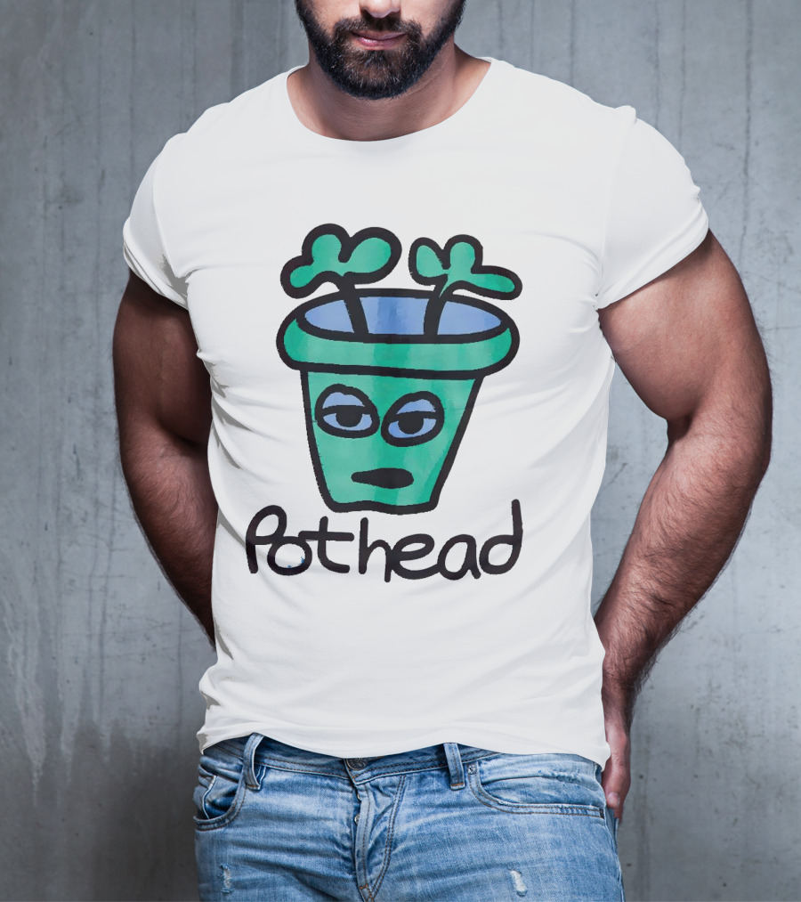 For The Homies Pothead Plant Cartoon T-Shirt