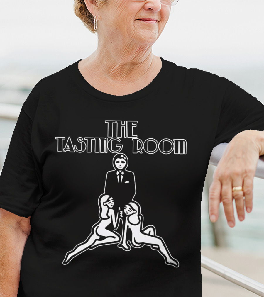 The Tasting Room Sophisticated Style With Two Figures T-Shirt