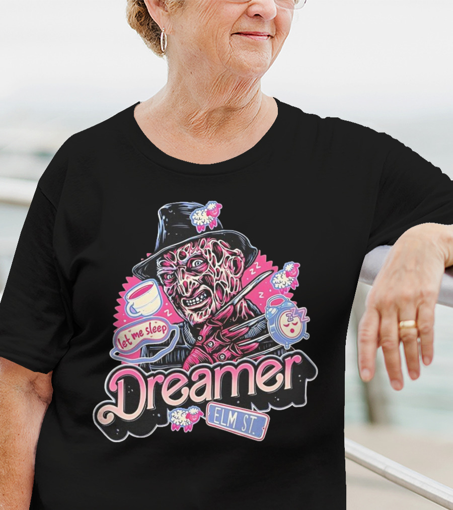 Freddy Krueger Dreamer Let Me Sleep Elm St T-Shirt