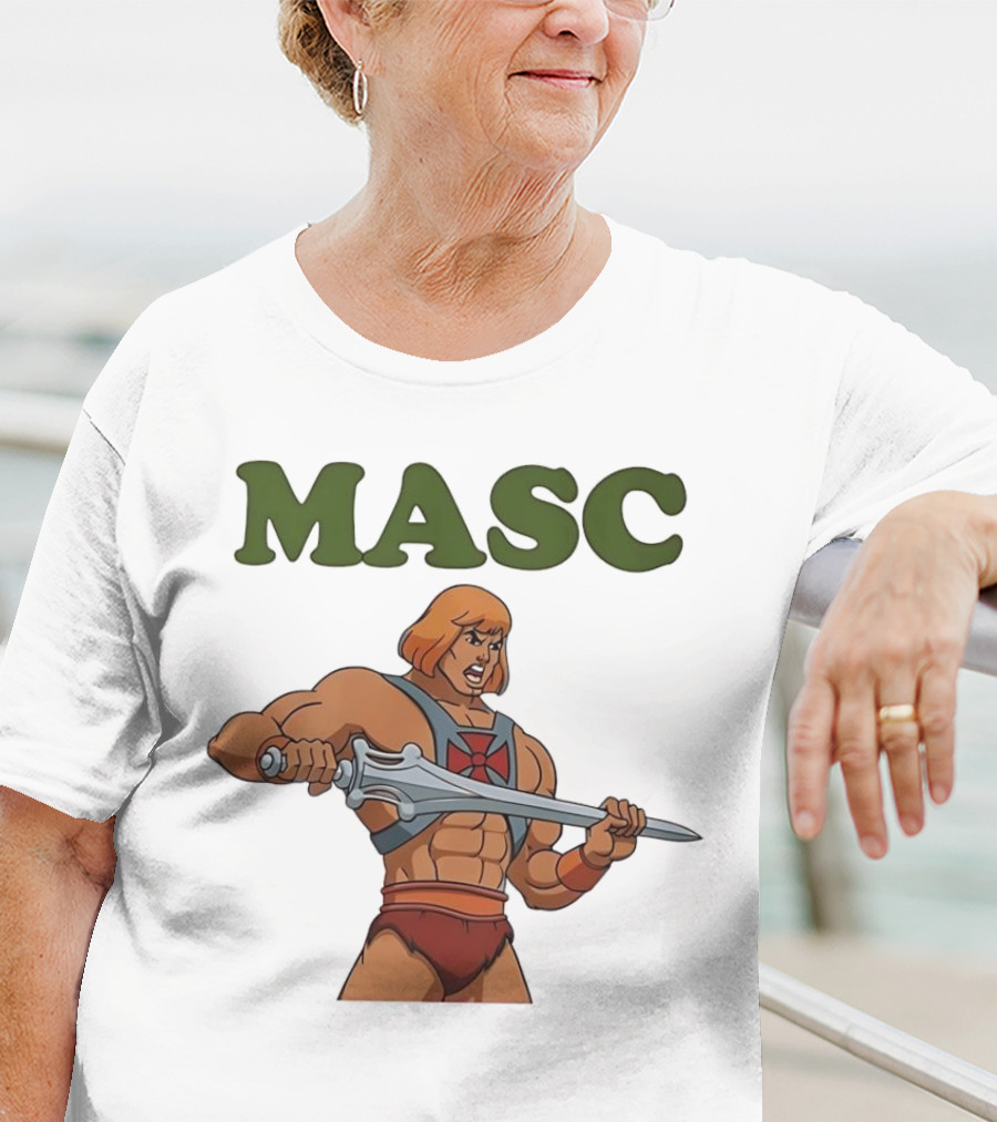 MASC He-Man Comic Character T-Shirt