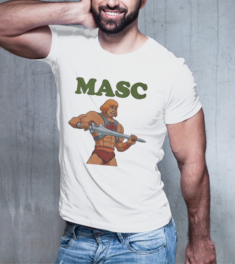 MASC He-Man Comic Character T-Shirt