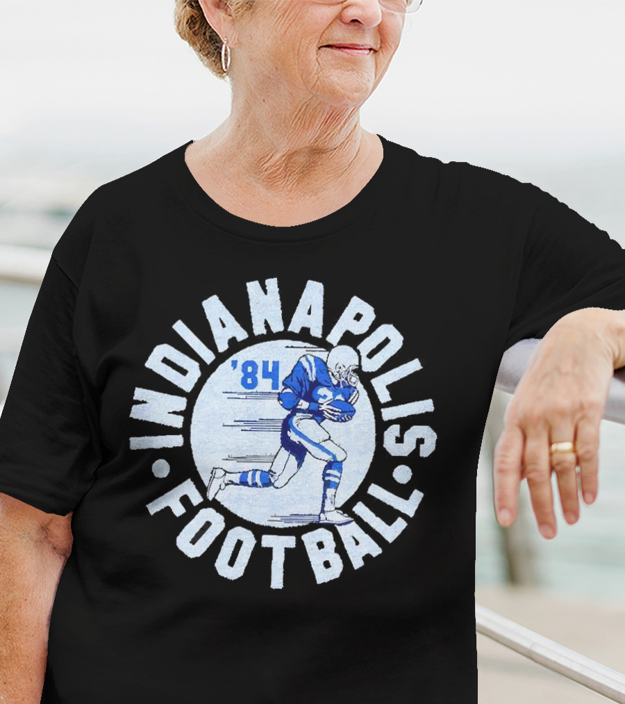 Indianapolis Football 1984 Vintage Blue And White Player T-Shirt