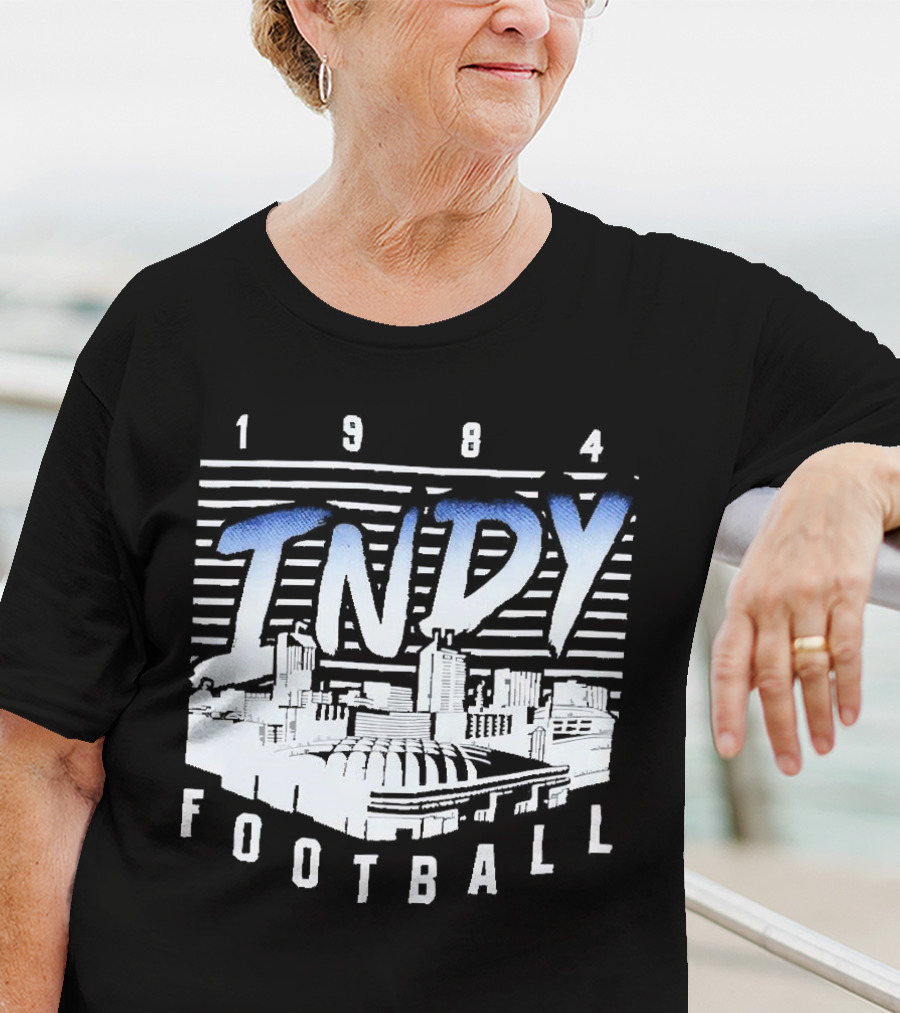 1984 Indy Football Skyline T-Shirt