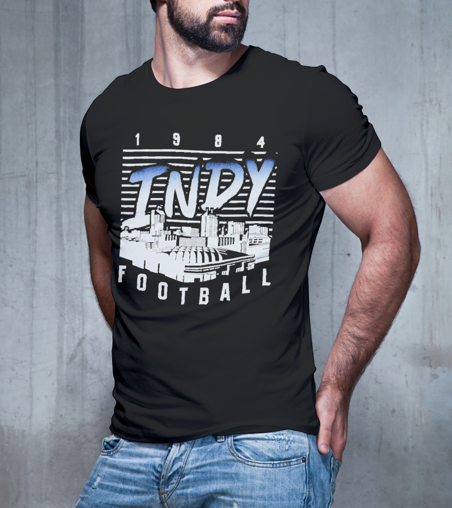 1984 Indy Football Skyline T-Shirt