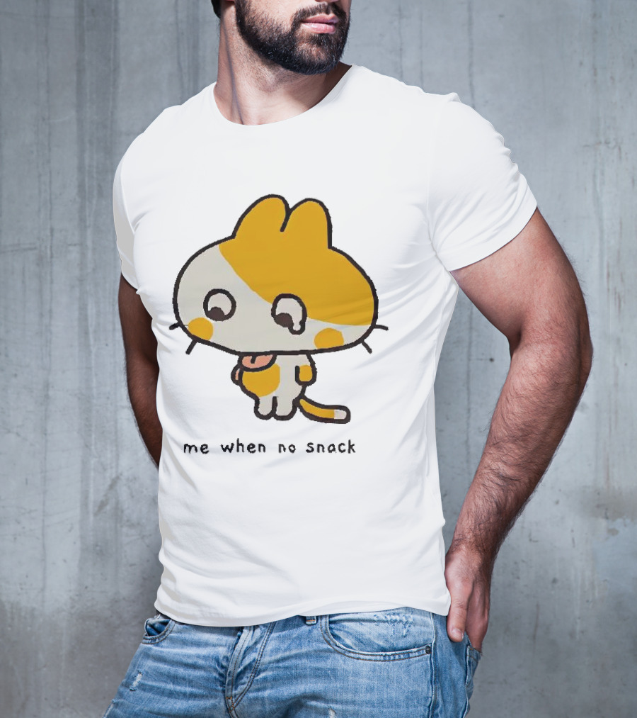 Liliuhms Me When No Snack Cat Cute Character T-Shirt