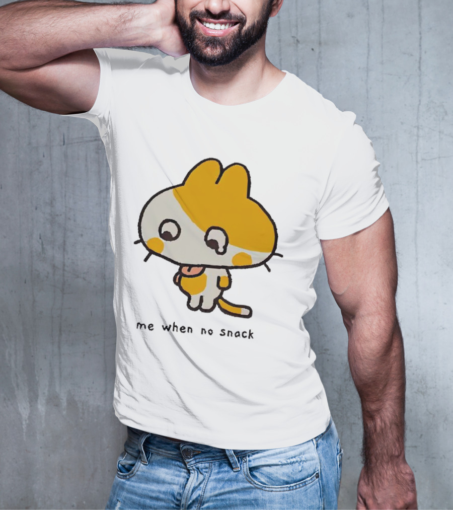 Liliuhms Me When No Snack Cat Cute Character T-Shirt