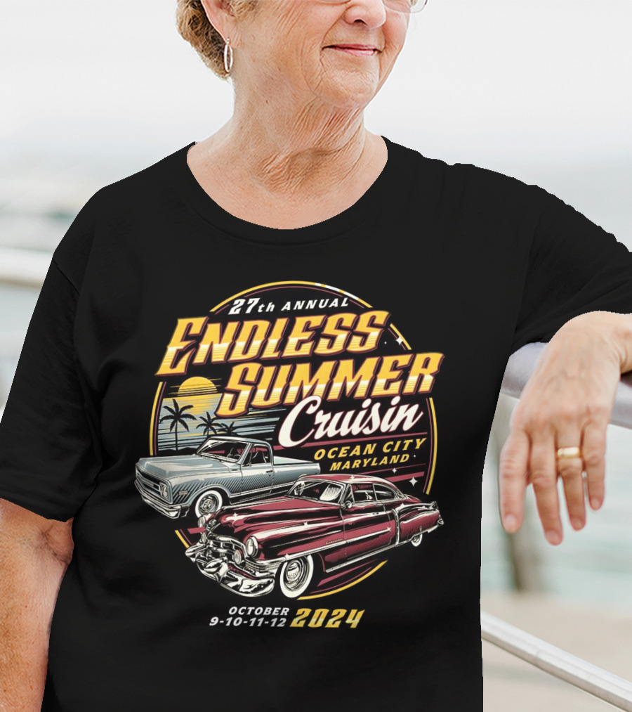 27th Annual Endless Summer Cruisin Ocean City Maryland October 9-10-11-12 T-Shirt