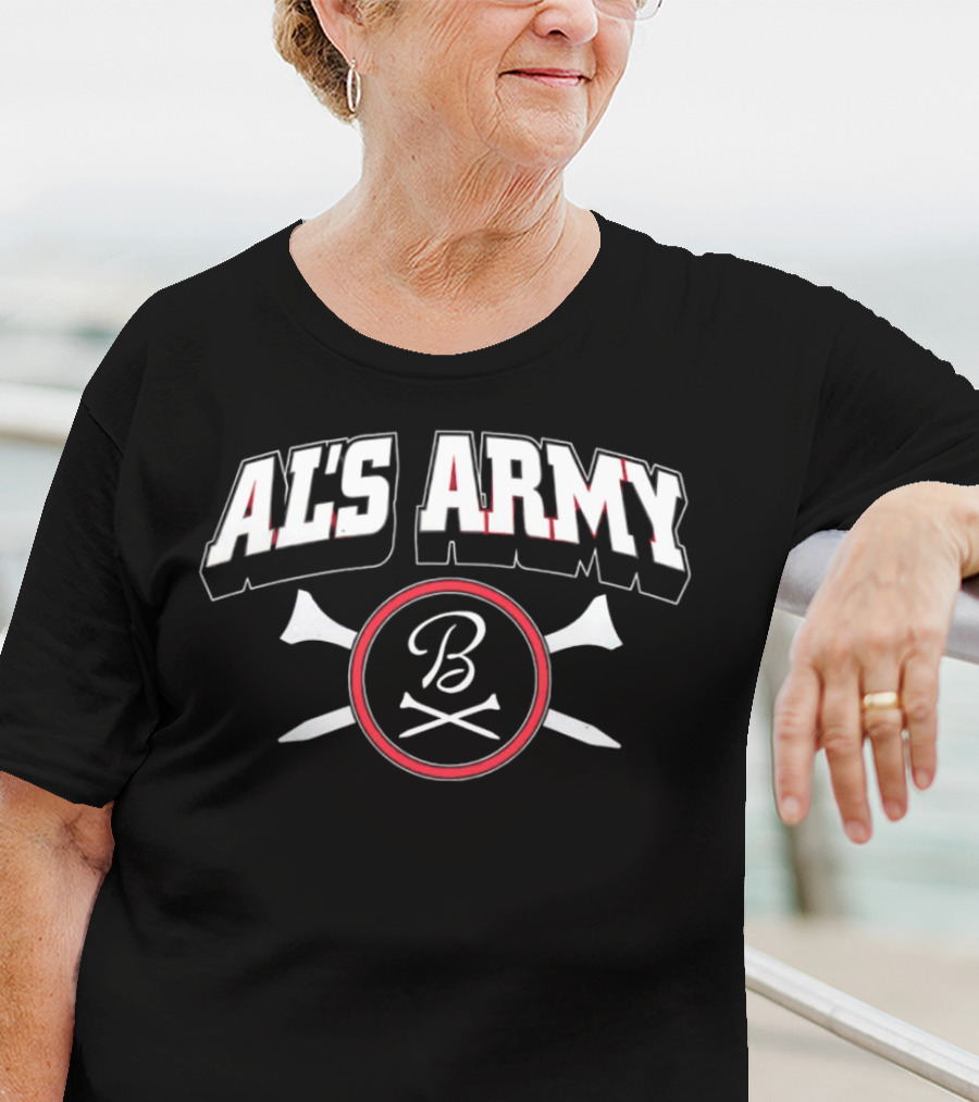 AL'S ARMY B With Crossed Bats Baseball T-Shirt