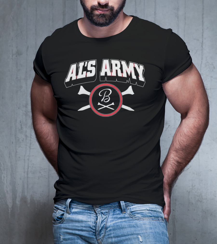 AL'S ARMY B With Crossed Bats Baseball T-Shirt