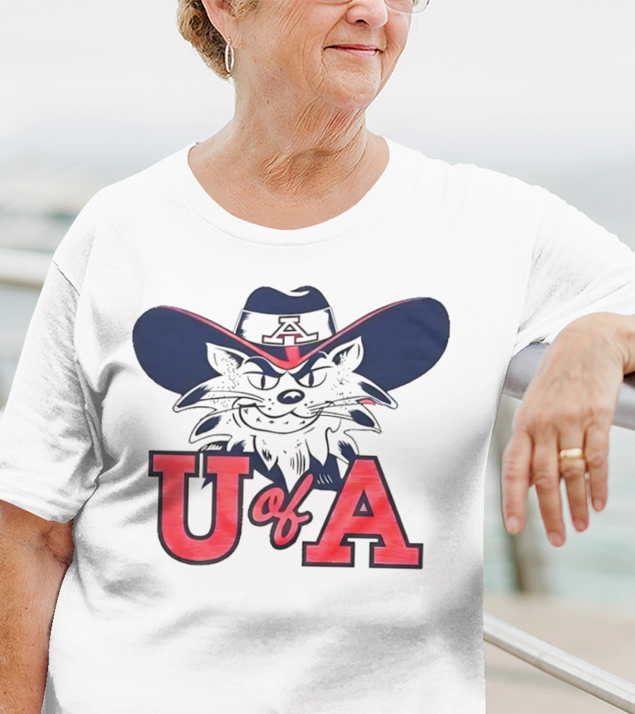 Arizona Wildcats U Of A Mascot Cowboy Hat T-Shirt