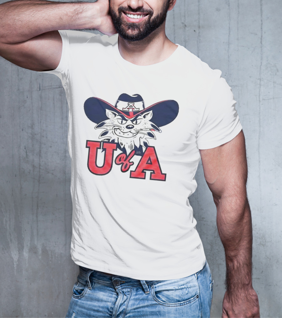 Arizona Wildcats U Of A Mascot Cowboy Hat T-Shirt