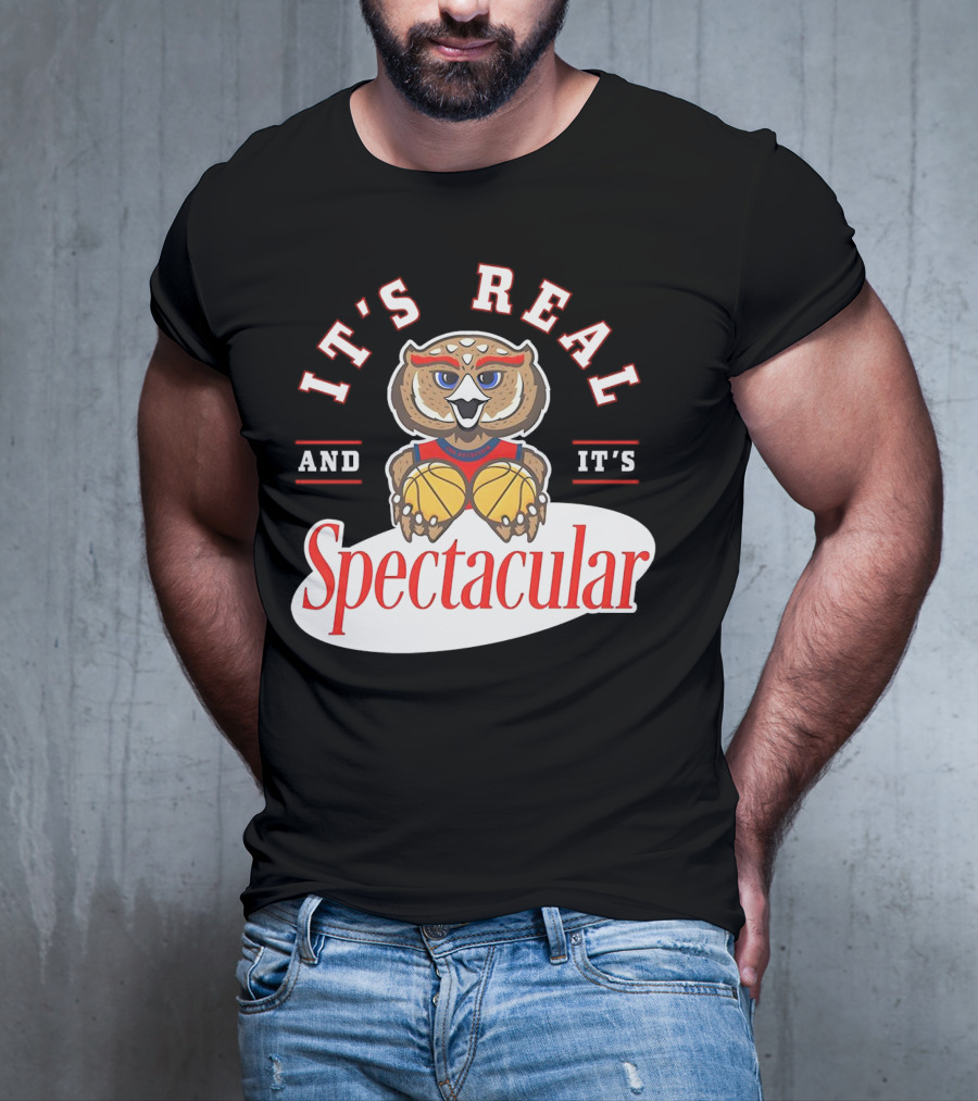 It's Real And It's Spectacular Florida Atlantic Owls Mascot T-Shirt