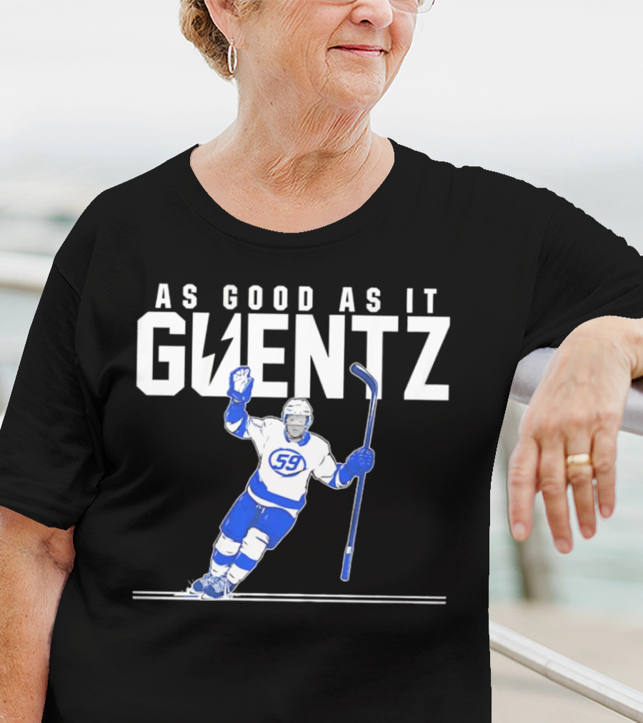 As Good As It Guentz 59 Tampa Bay Lightning Jake Guentzel Hockey Player T-Shirt