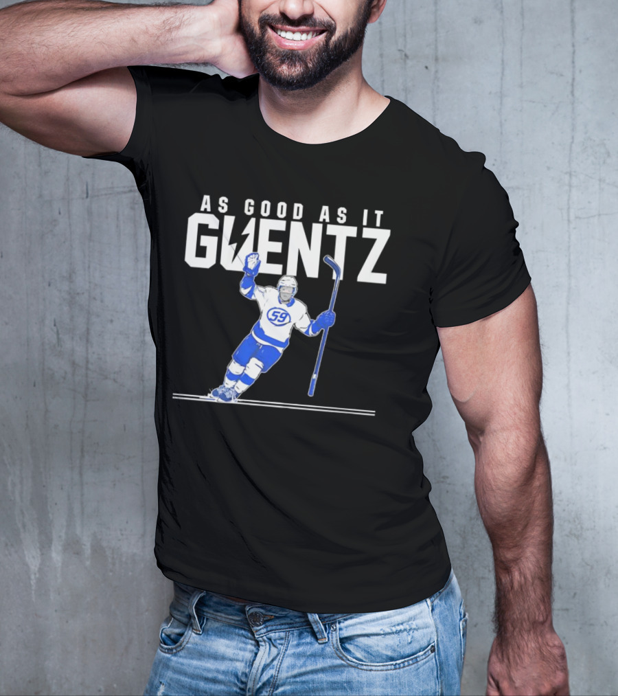 As Good As It Guentz 59 Tampa Bay Lightning Jake Guentzel Hockey Player T-Shirt