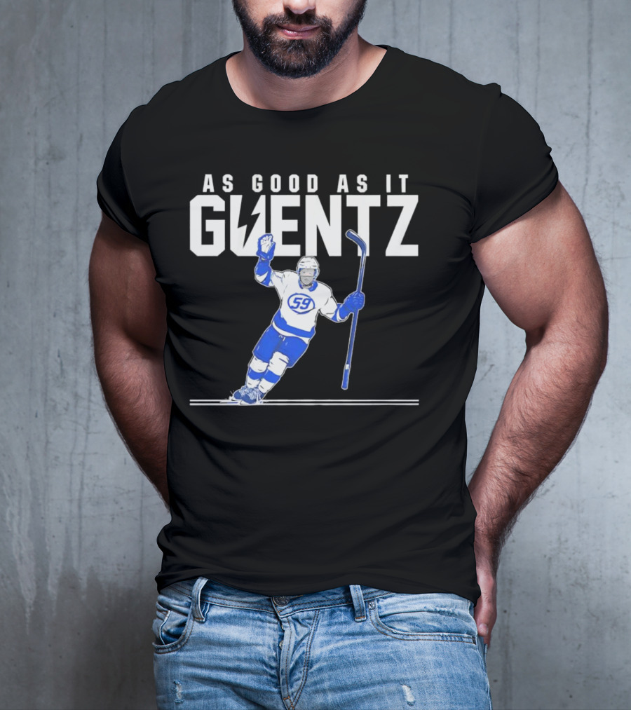 As Good As It Guentz 59 Tampa Bay Lightning Jake Guentzel Hockey Player T-Shirt