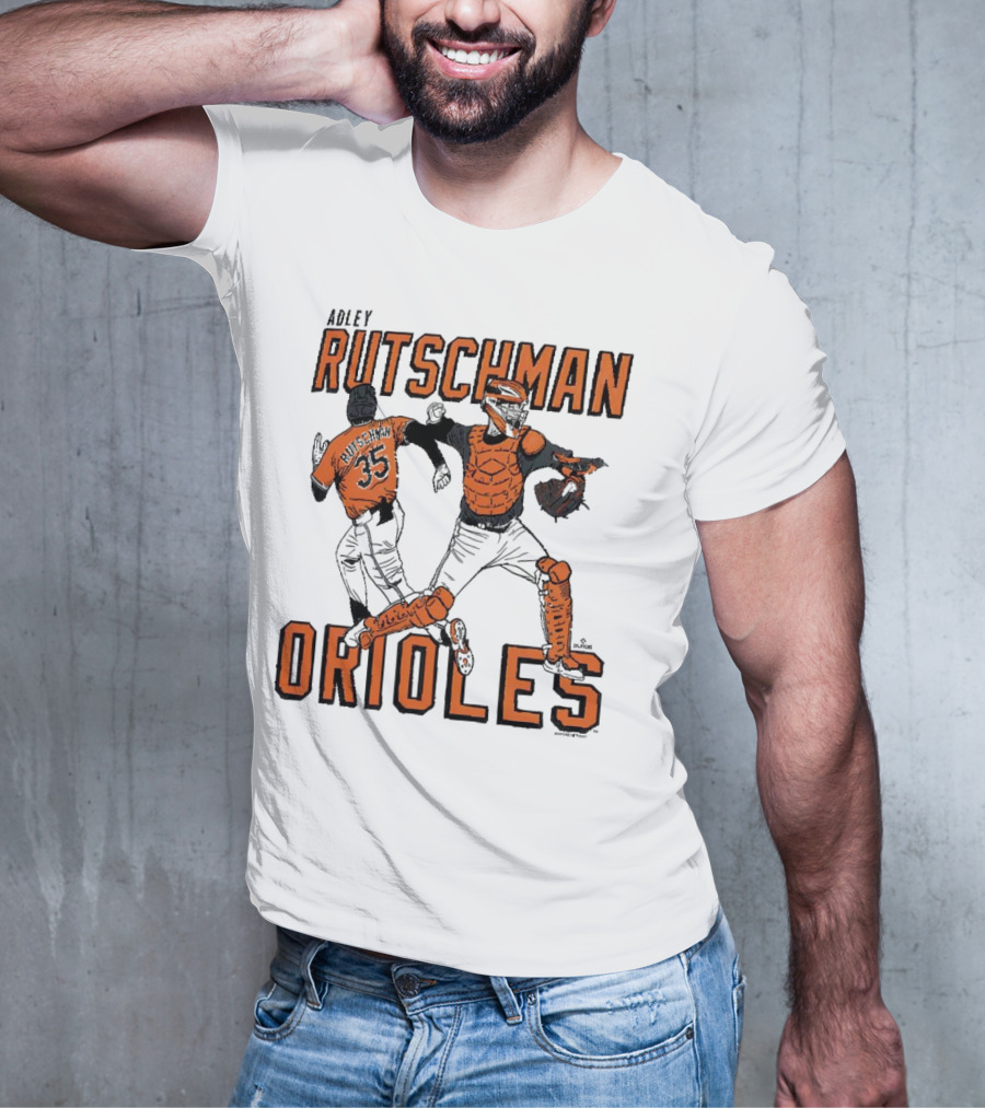 Adley Rutschman Baltimore Orioles #35 MLB Catcher T-Shirt