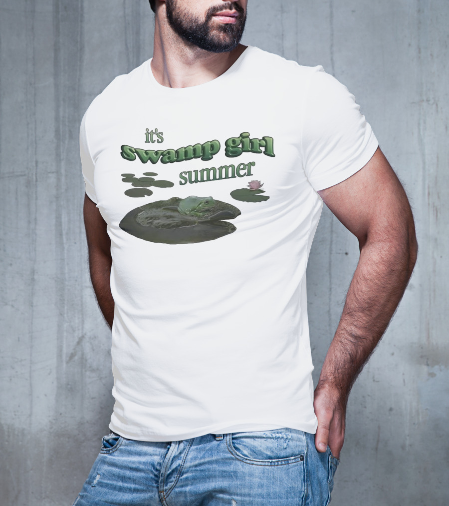 It's Swamp Girl Summer Frog Lily Pads Blossom T-Shirt