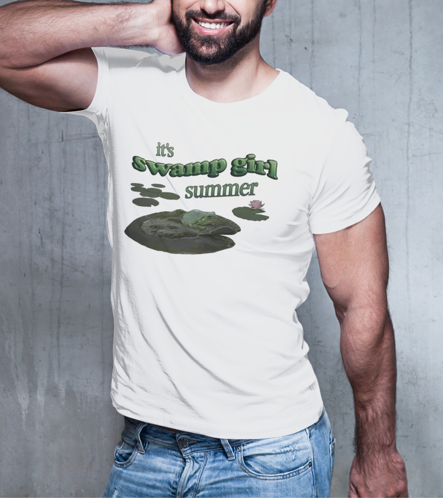 It's Swamp Girl Summer Frog Lily Pads Blossom T-Shirt