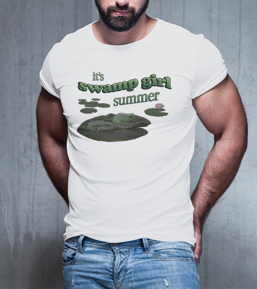 It's Swamp Girl Summer Frog Lily Pads Blossom T-Shirt
