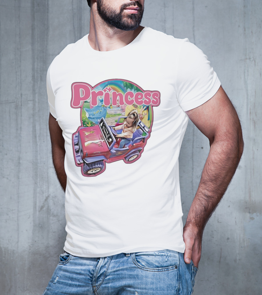 Princess Rainbow Fantasy Adventure Kids Jeep T-Shirt