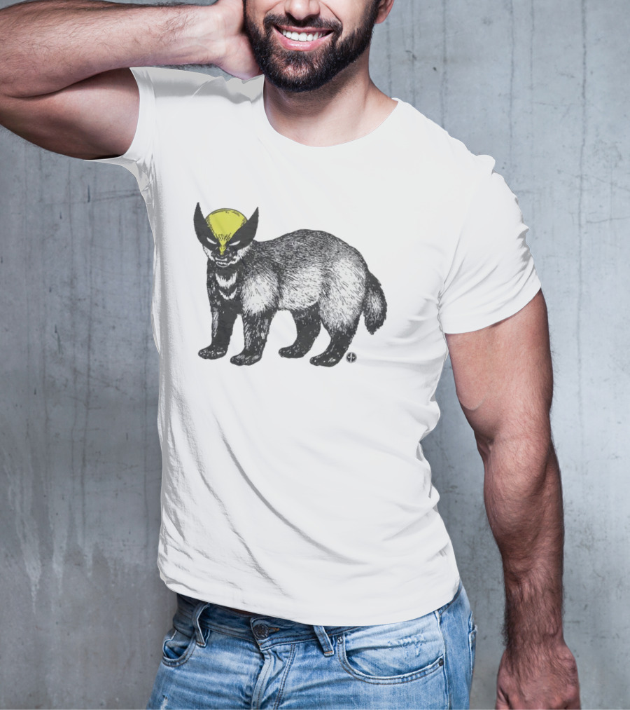 This Is Textbook Wolverine With Yellow Mask On Animal T-Shirt