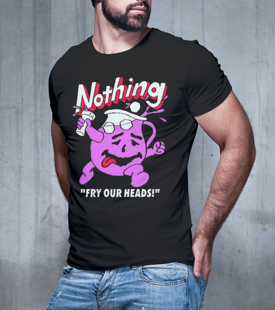 Nothing Fry Our Heads Purple Pitcher Character T-Shirt