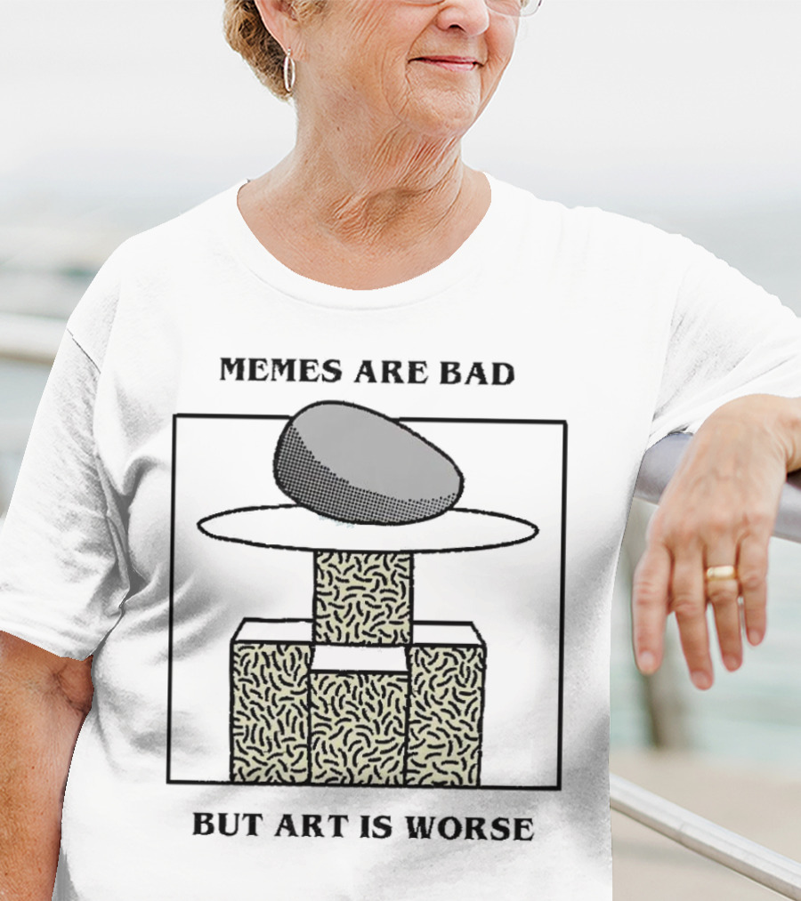 Memes Are Bad But Art Is Worse Abstract Geometric Pattern Hat T-Shirt
