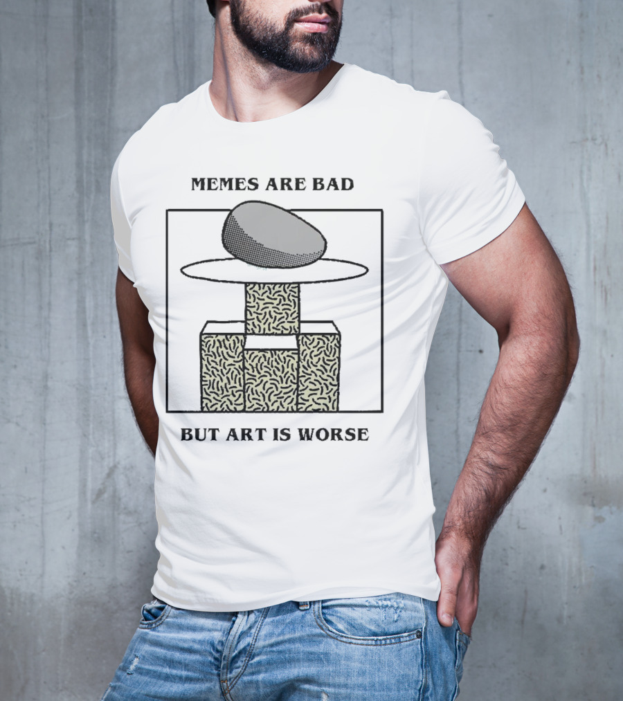 Memes Are Bad But Art Is Worse Abstract Geometric Pattern Hat T-Shirt