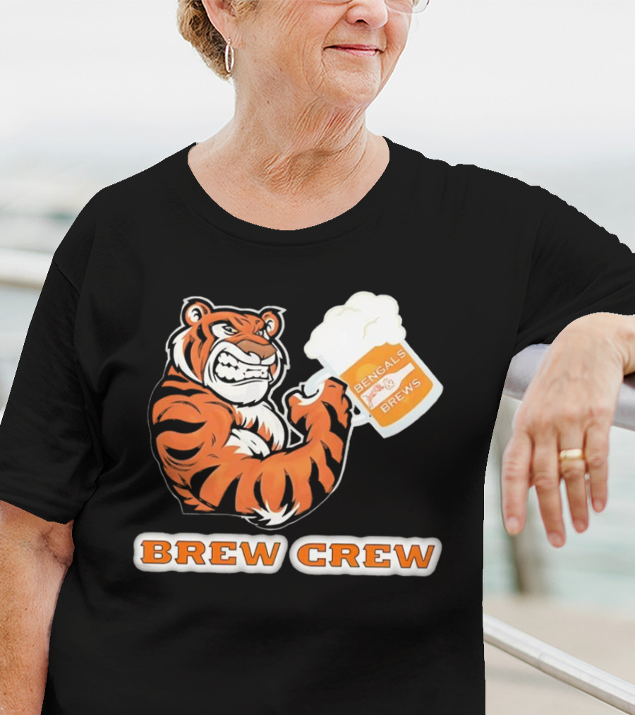 Bengals Brews Brew Crew Tiger Beer Mug T-Shirt
