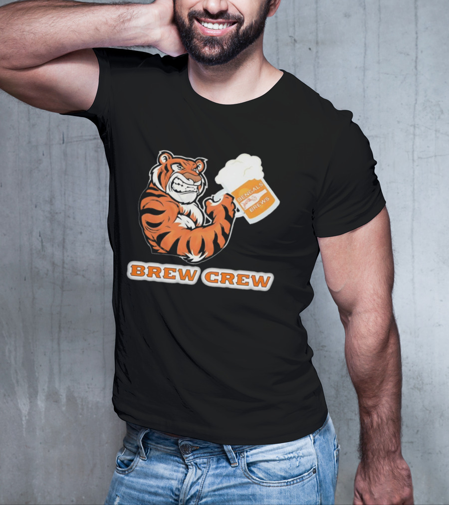 Bengals Brews Brew Crew Tiger Beer Mug T-Shirt
