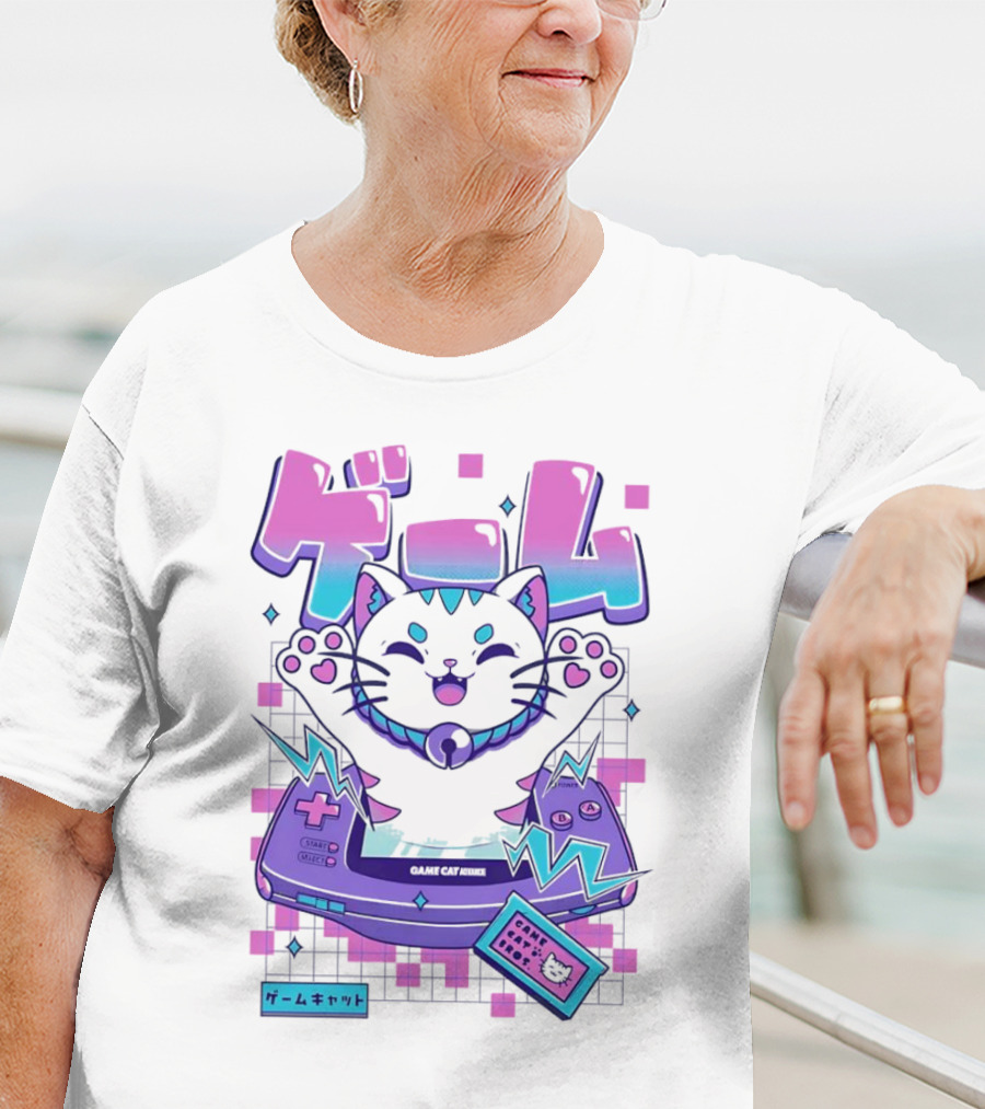 Game Cat Advance Yuri Santos Pereira ゲームキャット T-Shirt