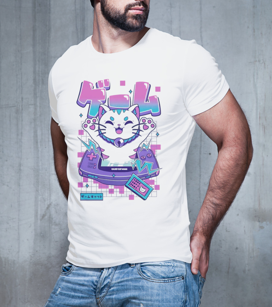 Game Cat Advance Yuri Santos Pereira ゲームキャット T-Shirt