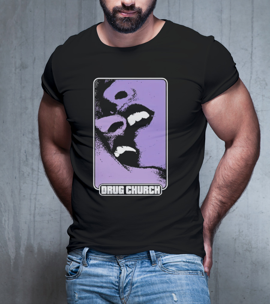 Drug Church Purple Lips Pure Noise T-Shirt
