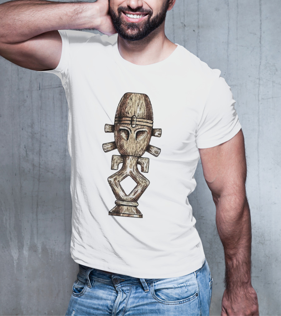 Seeking Jamaharon Ancient Symbol With Tribal Mask T-Shirt