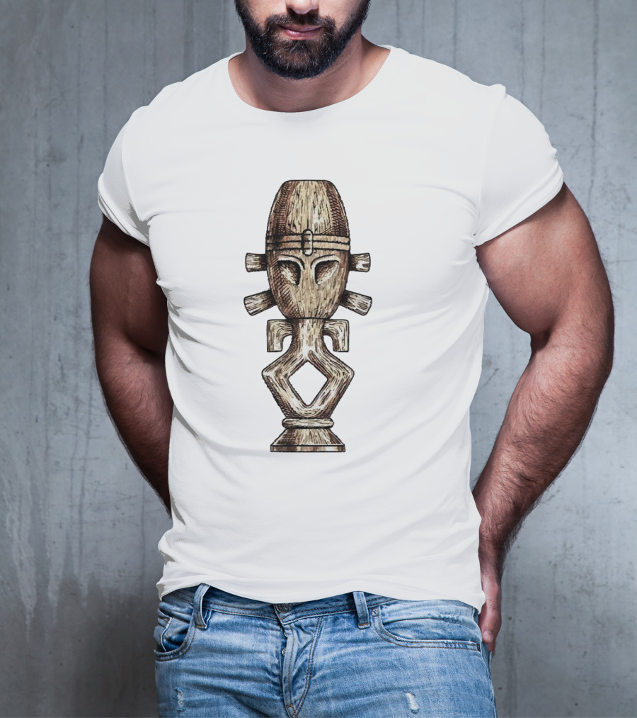Seeking Jamaharon Ancient Symbol With Tribal Mask T-Shirt