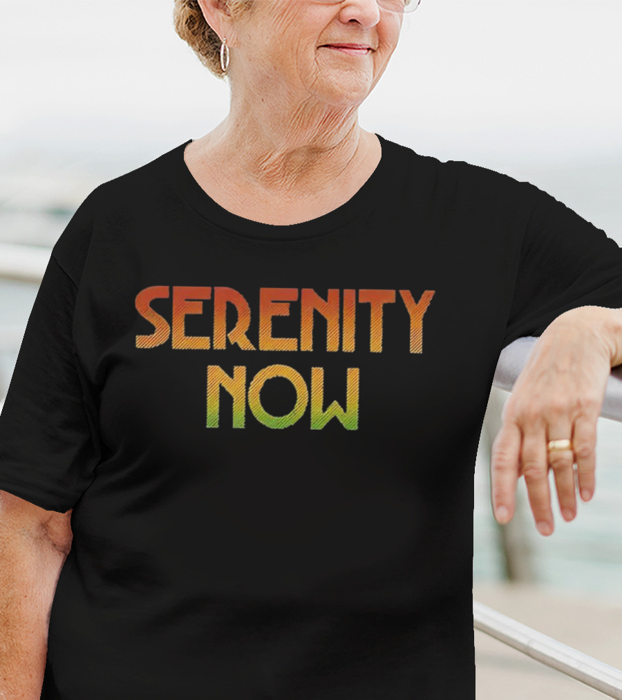 Serenity Now Seinfeld Quote Retro Gradient T-Shirt