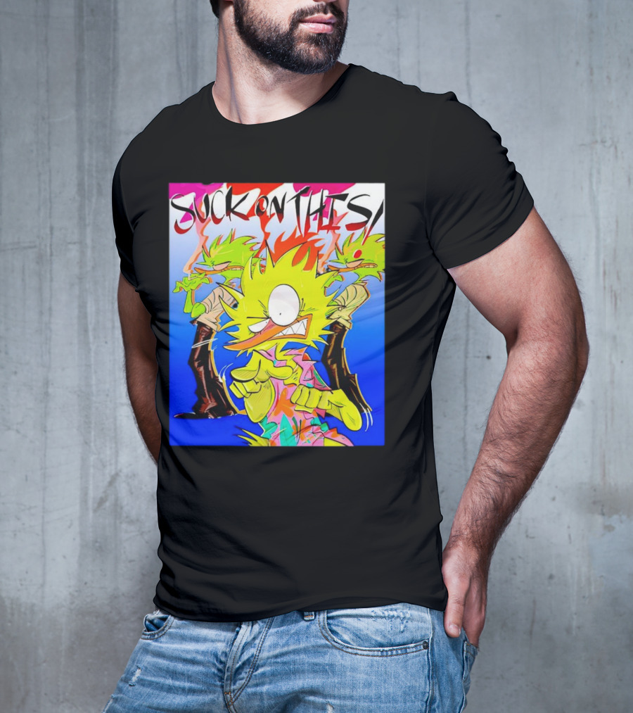 Suck On This Rugrats Reptar And Chuckie Cartoon T-Shirt