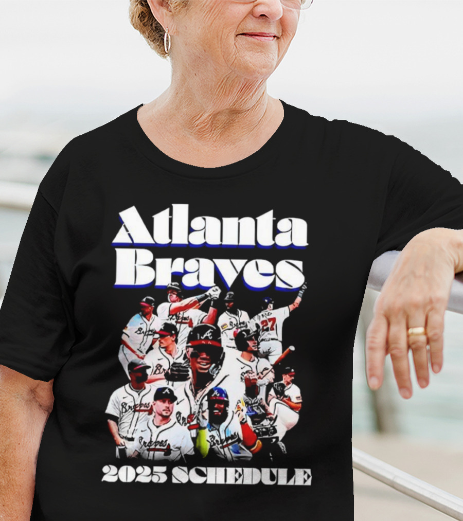 Atlanta Braves 2025 Schedule Team Players T-Shirt
