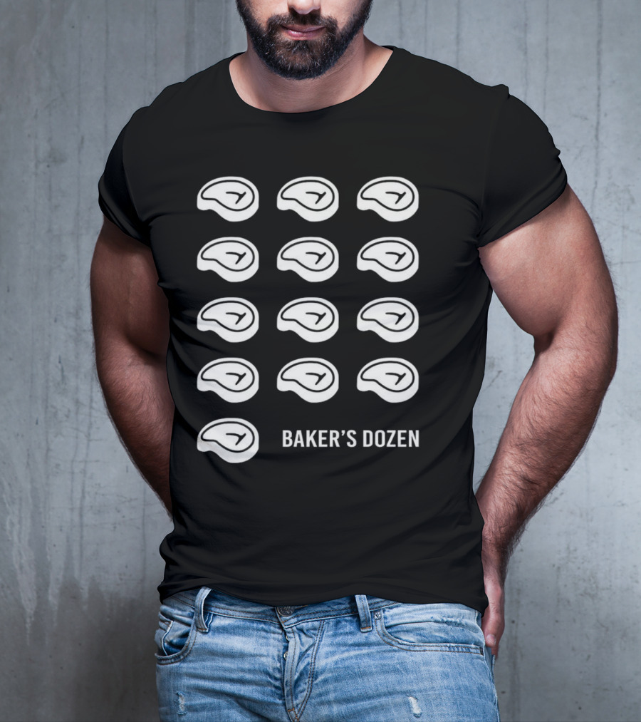 Baker’s Dozen Steak Illustration Dr Shawn Baker T-Shirt