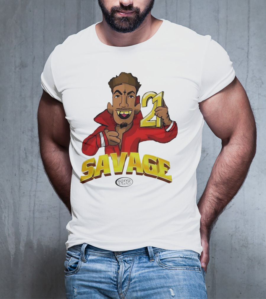 Savage 21 PWC Cartoon Character T-Shirt