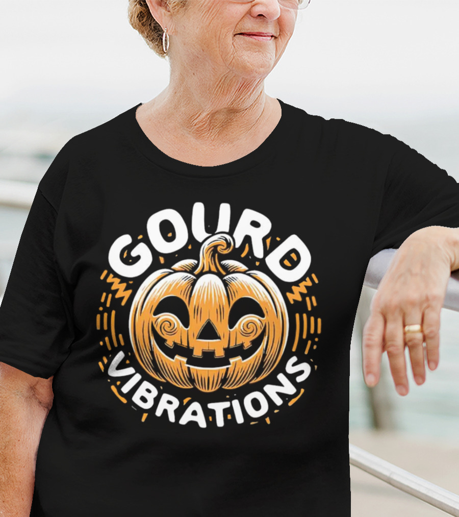 Gourd Vibrations Pumpkin Jack-O'-Lantern T-Shirt