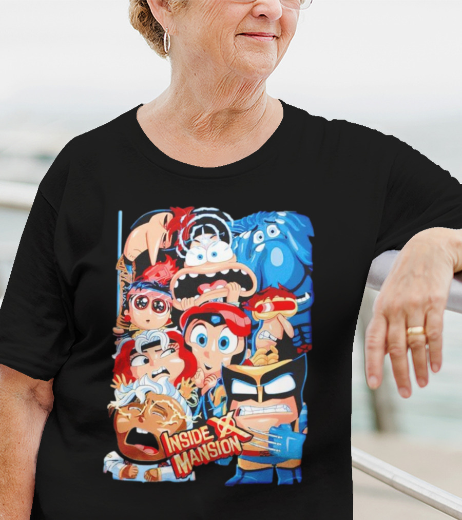 Inside X Mansion Inside Out 2 X-Men Mashup T-Shirt