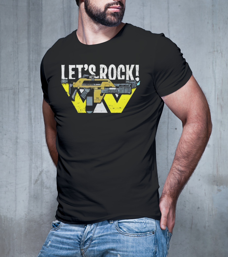 LET'S ROCK Aliens Weyland Yutani Pulse Rifle T-Shirt