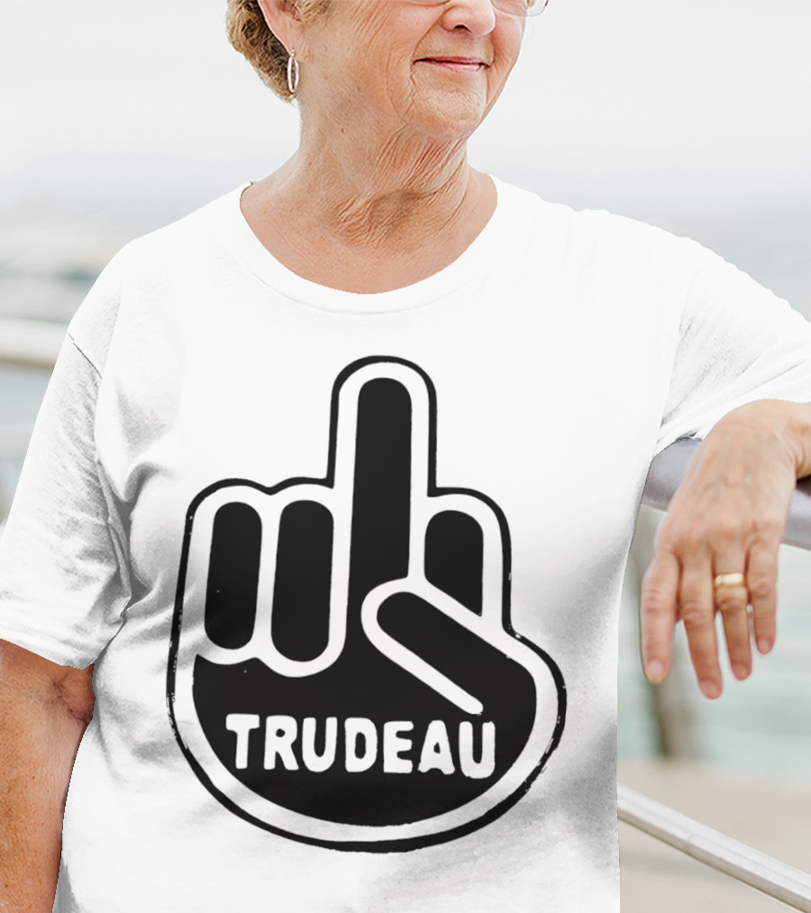 Trudeau Middle Finger Hand Gesture T-Shirt
