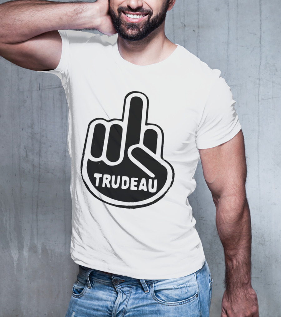 Trudeau Middle Finger Hand Gesture T-Shirt